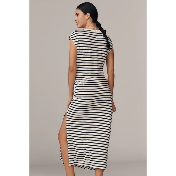 By Anthropologie Daily Practice Tiebreaker Muscle-Sleeve Midi Dress 3X PS 281324 - Picture 5 of 12